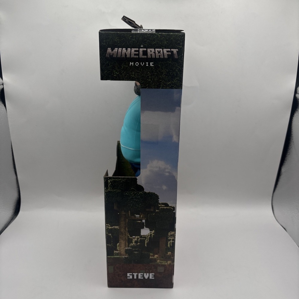 Mattel A Minecraft 12" Jack‎ Black Steve Large Action Figure Brand New In Box - Picture 8 of 9